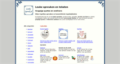 Desktop Screenshot of leukespreuk.nl